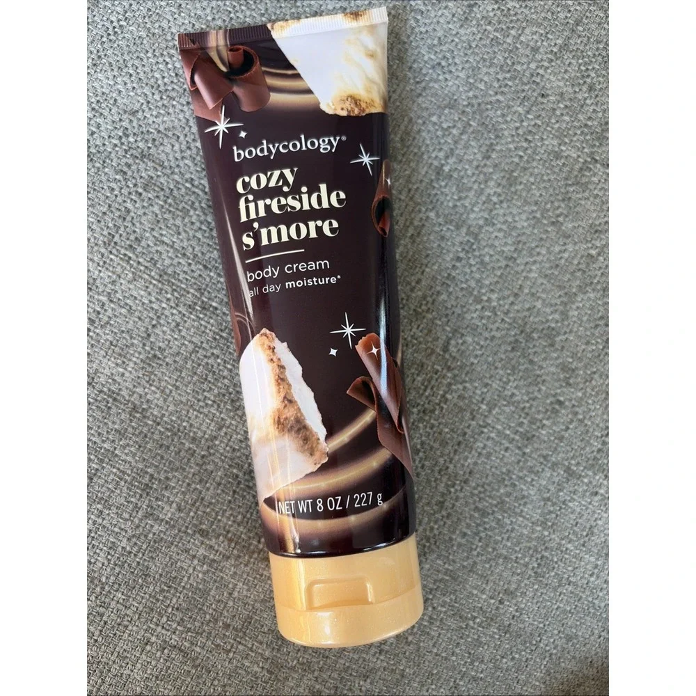 Bodycology Shea Butter Body Cream Lotion Moisturizer Cozy Fireside S'more 8oz